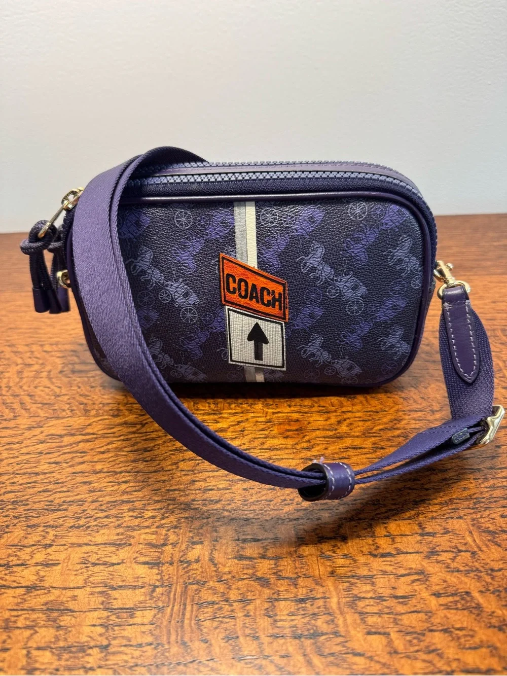 Coach Camera Crossbody Bag w/Horse & Carriage